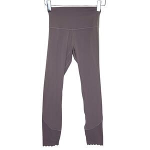 Lululemon 4 Align High Rise Leggings 25" Scallop Violet Verbena Gym Dance